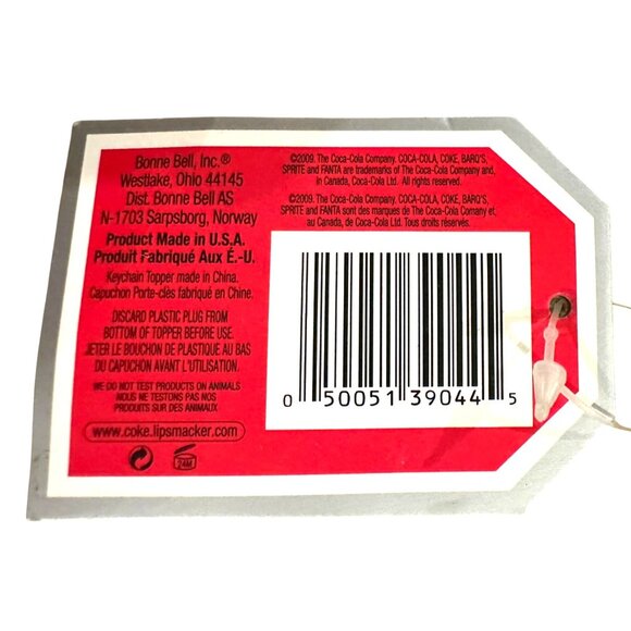 Vintage Lip Smacker COCA-COLA Trio Lip Balm Cane Keychain Gift Set BUBBLE FONT - Picture 10 of 10
